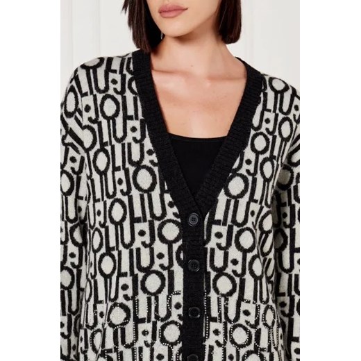 Liu Jo Wełniany kardigan | Loose fit Liu Jo S Gomez Fashion Store