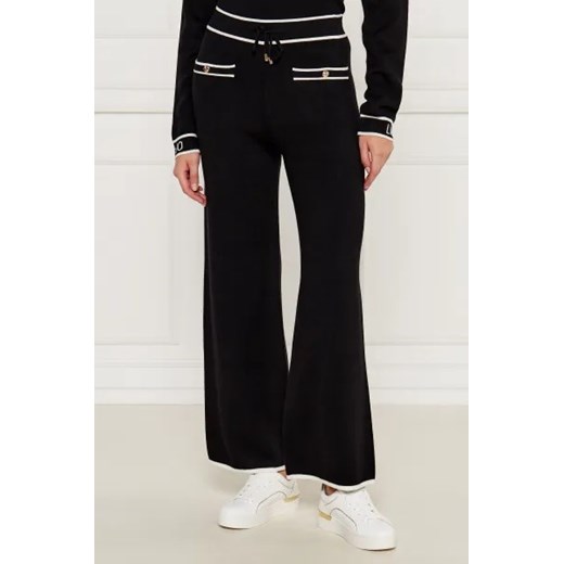 Liu Jo Sport Spodnie | Regular Fit | z dodatkiem jedwabiu ze sklepu Gomez Fashion Store w kategorii Spodnie damskie - zdjęcie 175373126