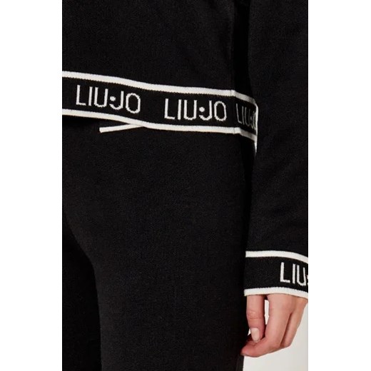 Liu Jo Sport Sweter | Relaxed fit | z dodatkiem jedwabiu S Gomez Fashion Store