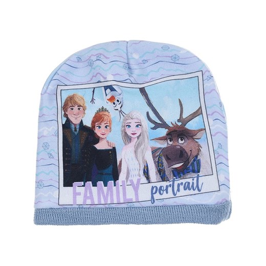 Disney Frozen Dwustronna czapka beanie &quot;Kraina Lodu&quot; w kolorze błękitnym ze sklepu Limango Polska w kategorii Czapki dziecięce - zdjęcie 175376587