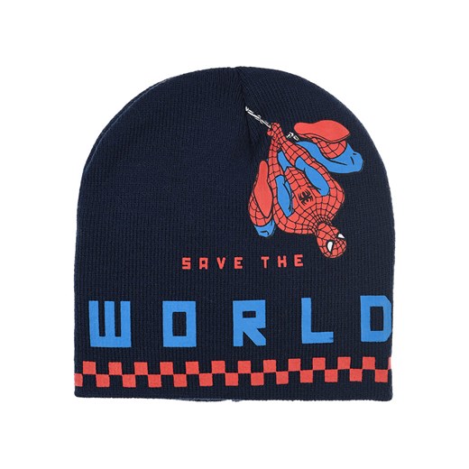 Spiderman Czapka beanie &quot;Spider-Man&quot; w kolorze granatowym ze sklepu Limango Polska w kategorii Czapki dziecięce - zdjęcie 175376757