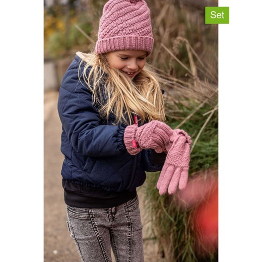 B.Nosy 3-częściowy zestaw w kolorze jasnoróżowym ze sklepu Limango Polska w kategorii Szaliki dziecięce - zdjęcie 175376918