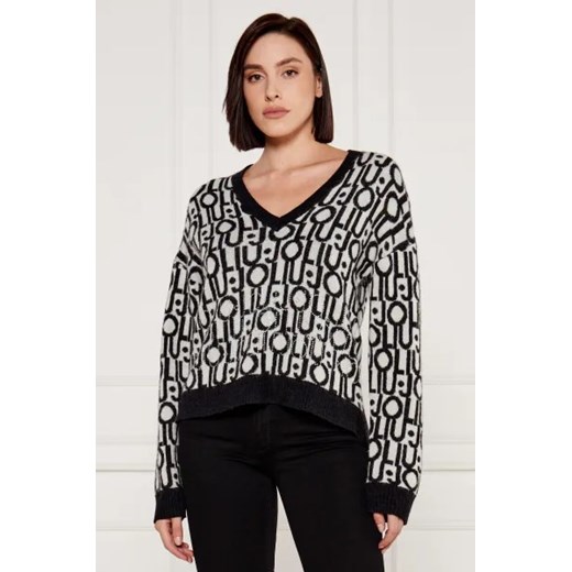 Liu Jo Kardigan | Loose fit | z dodatkiem wełny ze sklepu Gomez Fashion Store w kategorii Swetry damskie - zdjęcie 175380935