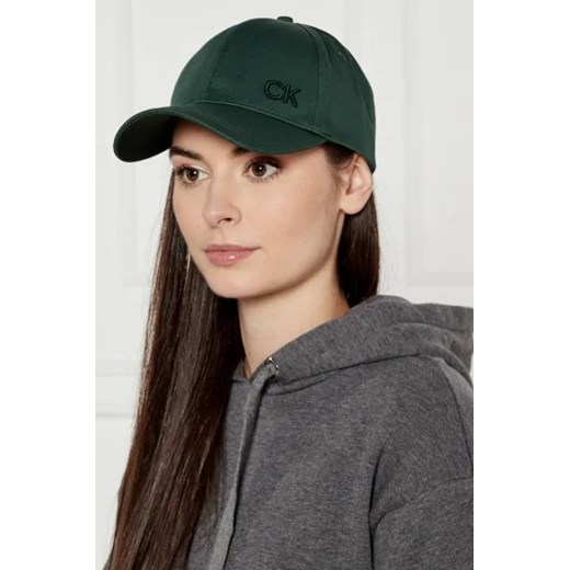 Czapka z daszkiem damska Calvin Klein zielone