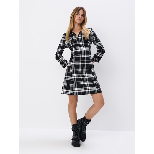 Mohito - Sukienka mini w kratę - czarny ze sklepu Mohito w kategorii Sukienki - zdjęcie 175383427