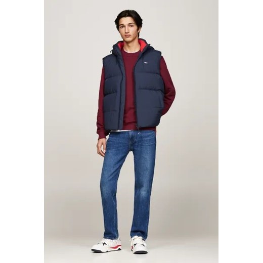 Kamizelka męska Tommy Jeans granatowa poliestrowa casual 
