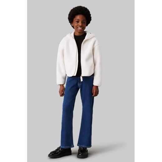 Bluza chłopięca Calvin Klein biała jeansowa