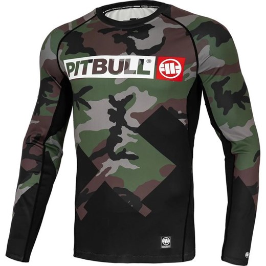 Longsleeve męski Mens Rash Cross Pitbull West Coast ze sklepu SPORT-SHOP.pl w kategorii T-shirty męskie - zdjęcie 175388339