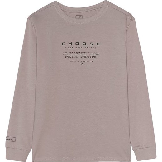 Longsleeve chłopięcy TLONM294 4F ze sklepu SPORT-SHOP.pl w kategorii T-shirty chłopięce - zdjęcie 175388496