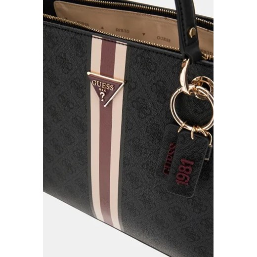 Shopper bag Guess na ramię ze skóry ekologicznej matowa