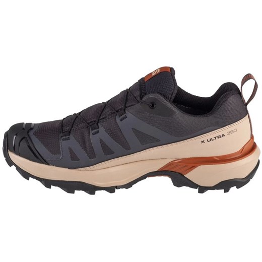 Buty trekkingowe męskie Salomon sportowe czarne na jesień wiązane gore-tex
