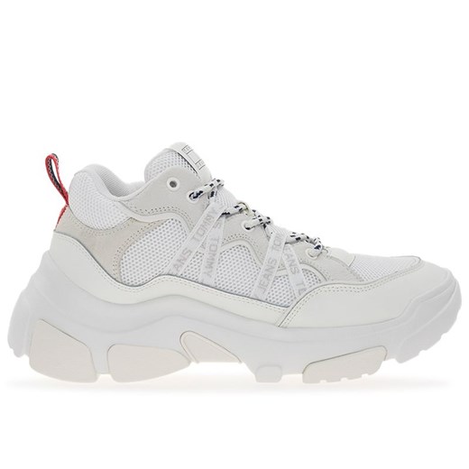 Buty Tommy Jeans Hybrid Runner EN0EN02619-YBL - białe ze sklepu streetstyle24.pl w kategorii Buty sportowe damskie - zdjęcie 175396508