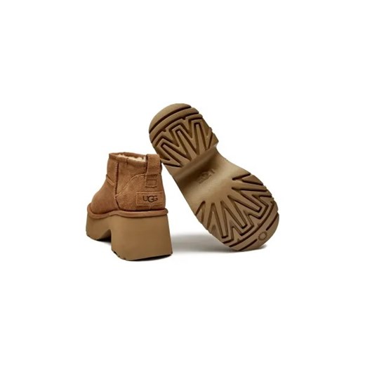 UGG Skórzane śniegowce CLASSIC ULTRA MINI | z dodatkiem wełny 38 Gomez Fashion Store