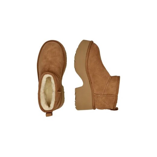 UGG Skórzane śniegowce CLASSIC ULTRA MINI | z dodatkiem wełny 37 Gomez Fashion Store