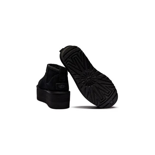 UGG Skórzane śniegowce W CLASSIC ULTRA MINI | z dodatkiem wełny 39 Gomez Fashion Store