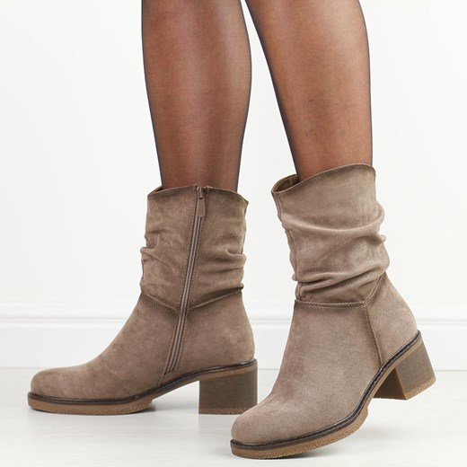 Botki Potocki na obcasie casual 