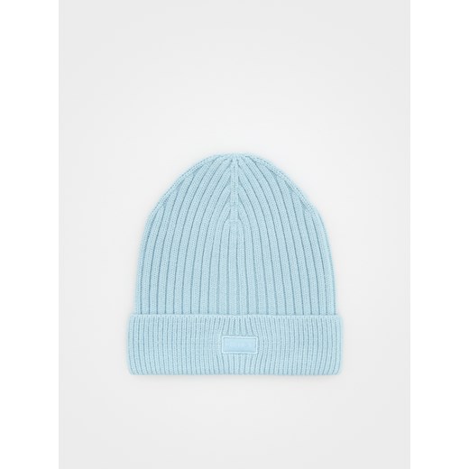 Reserved - Dzianinowa czapka z wiskozą - jasnoniebieski ze sklepu Reserved w kategorii Czapki dziecięce - zdjęcie 175398176