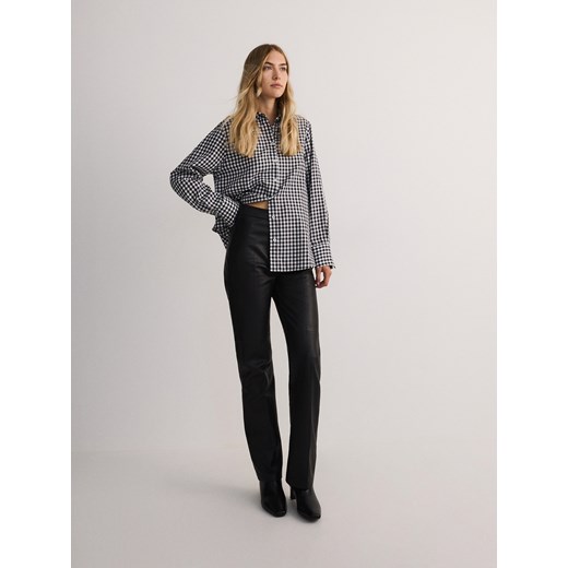 Reserved - Bawełniana koszula w kratę - czarny Reserved XL Reserved