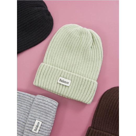 Sinsay - Czapka beanie - zielony ze sklepu Sinsay w kategorii Czapki zimowe damskie - zdjęcie 175399098