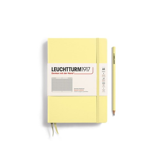 LEUCHTTURM1917 Notatnik w kolorze żółtym w kratkę - A5 ze sklepu Limango Polska w kategorii Akcesoria biurowe - zdjęcie 175403719