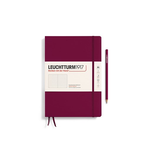 LEUCHTTURM1917 Notatnik w kolorze bordowym w kropki - B5 ze sklepu Limango Polska w kategorii Akcesoria biurowe - zdjęcie 175403797