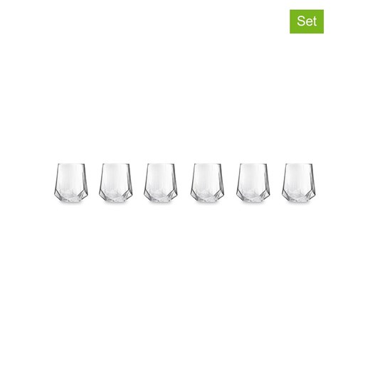 Trendy Kitchen by EXCÉLSA Szklanki (6 szt.) "Diamente" - 400 ml Trendy Kitchen By Excélsa onesize wyprzedaż Limango Polska