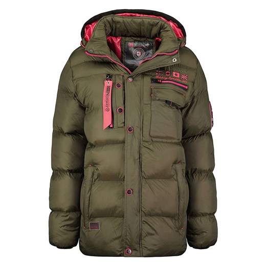 Geographical Norway Kurtka pikowana &quot;Citernier&quot; w kolorze khaki ze sklepu Limango Polska w kategorii Kurtki damskie - zdjęcie 175404359