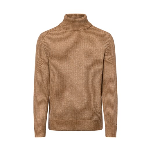 Tommy Hilfiger Męski sweter z golfem Mężczyźni wielbłądzi jednolity ze sklepu vangraaf w kategorii Swetry męskie - zdjęcie 175407029