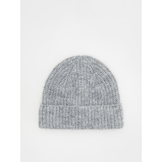 Reserved - Czapka beanie z domieszką wełny - ciemnoszary Reserved ONE SIZE Reserved
