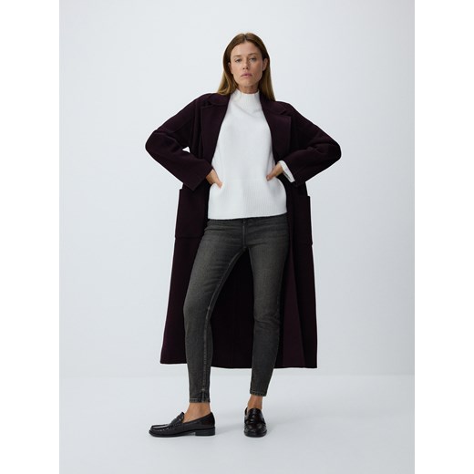 Reserved - Jeansy high waist - beżowy Reserved 40 Reserved