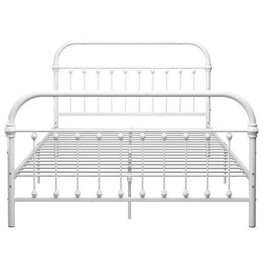 Białe industrialne łóżko dwuosobowe 180x200 cm - Asal Elior One Size okazja Edinos.pl