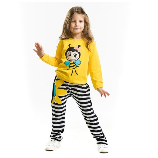 Denokids 2-częściowy zestaw &quot;Bee Happy&quot; w kolorze żółto-czarnym ze sklepu Limango Polska w kategorii Dresy dziewczęce - zdjęcie 175411437