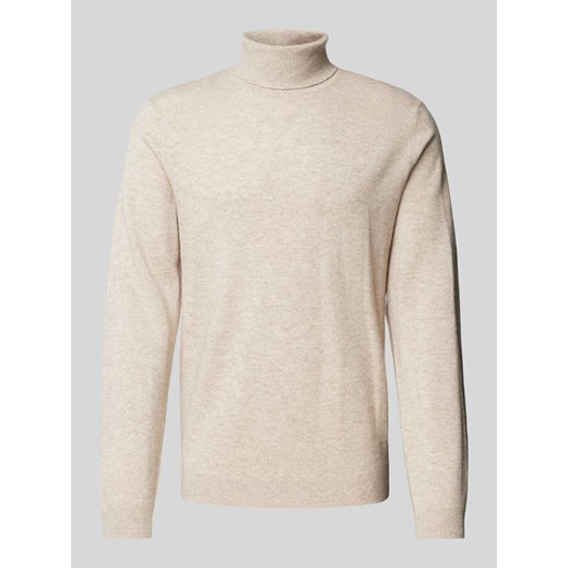 Sweter z dzianiny z golfem ze sklepu Peek&Cloppenburg  w kategorii Swetry męskie - zdjęcie 175414586