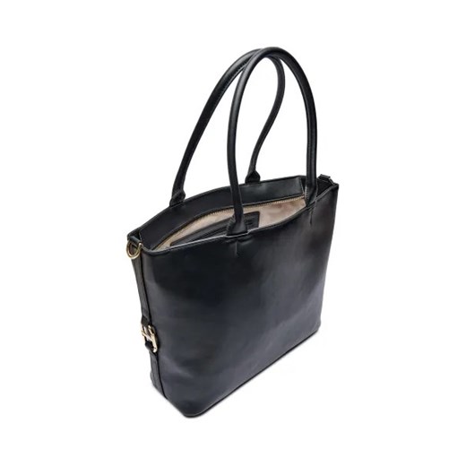 Shopper bag Twinset ze skóry ekologicznej matowa duża elegancka na ramię