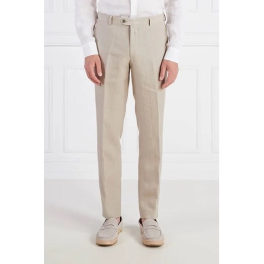Oscar Jacobson Lniane spodnie | Regular Fit ze sklepu Gomez Fashion Store w kategorii Spodnie męskie - zdjęcie 175416298