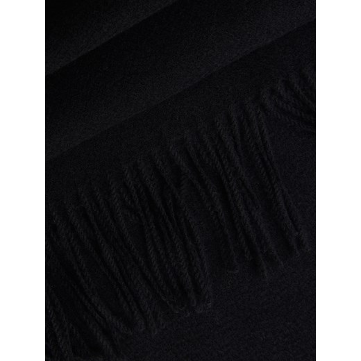 Reserved - Gładki szal z frędzlami - czarny ze sklepu Reserved w kategorii Szaliki męskie - zdjęcie 175418686