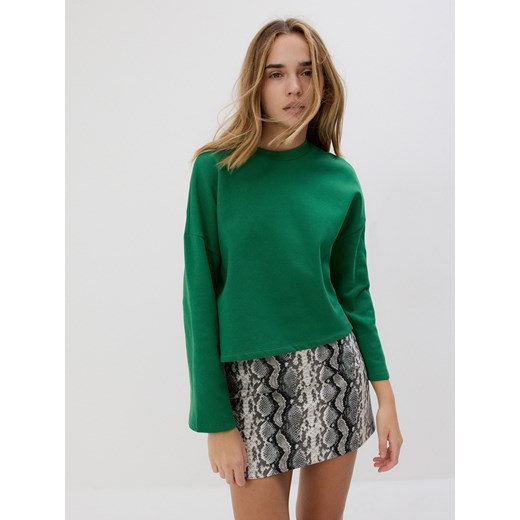 Reserved - Bluza boxy - zielony ze sklepu Reserved w kategorii Bluzy damskie - zdjęcie 175419888