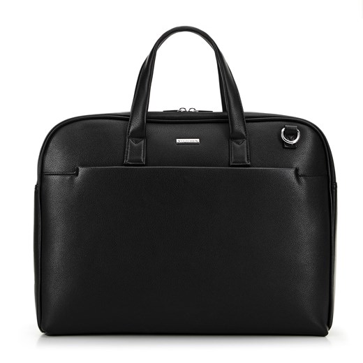 Męska torba z kieszenią na laptopa 15’’ czarna ze sklepu WITTCHEN w kategorii Torby na laptopa - zdjęcie 175420108