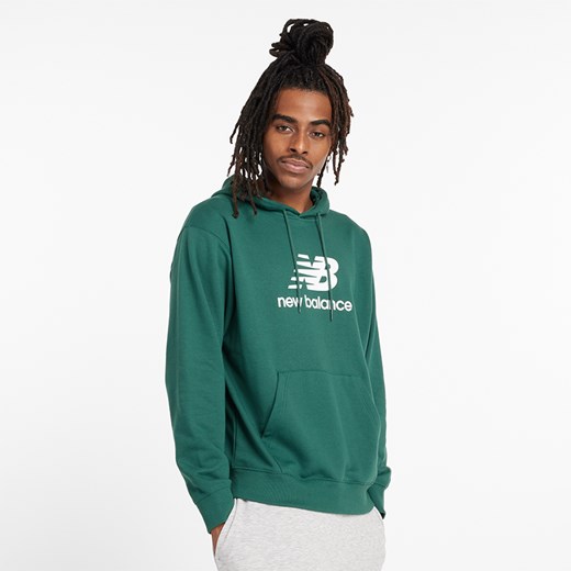 Bluza męska New Balance MT41501NWG – zielona ze sklepu New Balance Poland w kategorii Bluzy męskie - zdjęcie 175420195