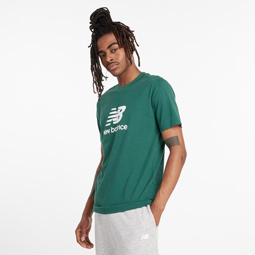 Koszulka męska New Balance MT41502NWG – zielona ze sklepu New Balance Poland w kategorii T-shirty męskie - zdjęcie 175420196