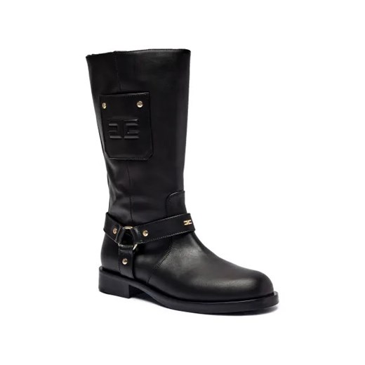 Elisabetta Franchi Skórzane kozaki ze sklepu Gomez Fashion Store w kategorii Buty zimowe dziecięce - zdjęcie 175421257