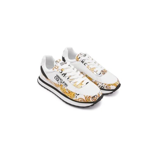 Buty sportowe męskie wielokolorowe Versace Jeans z tkaniny sznurowane