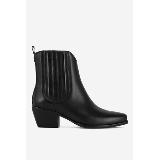 Botki Mexx czarne bez zapięcia 
