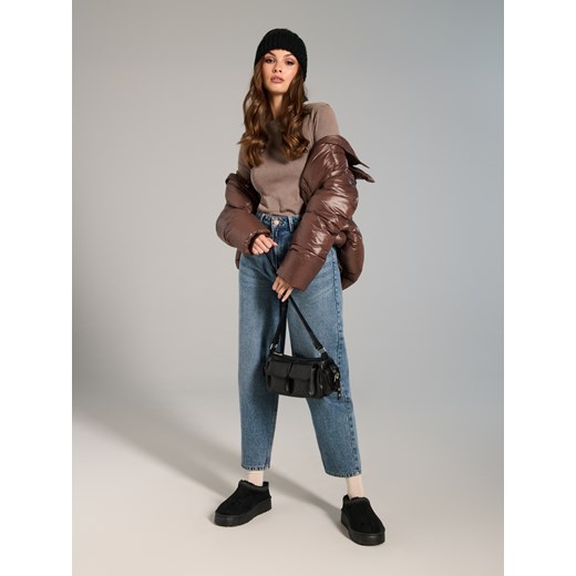 Sinsay - Kurtka puffer - czerwony Sinsay S Sinsay