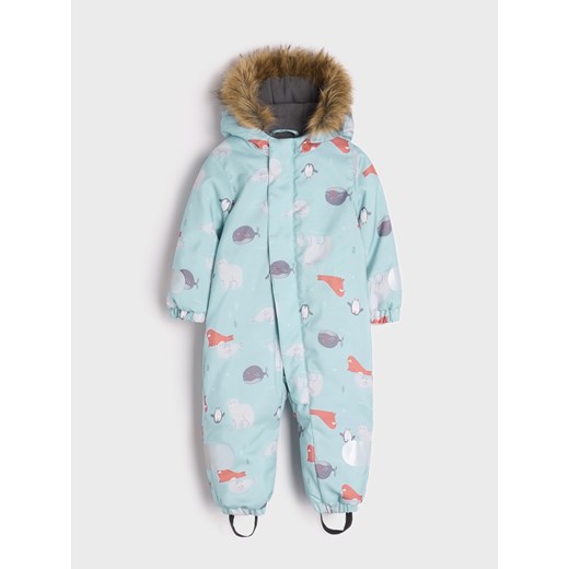 Sinsay - Kombinezon zimowy - zielony Sinsay 68/74 Sinsay