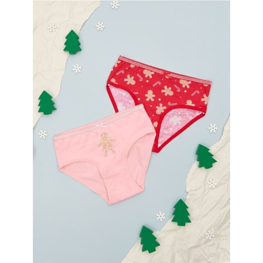 Sinsay - Majtki 2 pack - wielobarwny ze sklepu Sinsay w kategorii Majtki dziecięce - zdjęcie 175435218