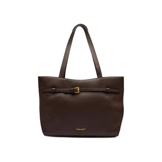 Shopper bag Twinset skórzana duża