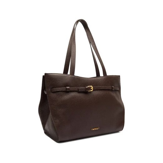Shopper bag Twinset skórzana duża