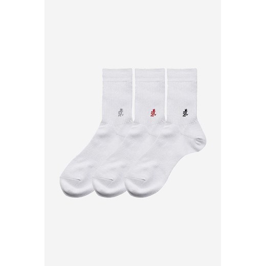 Gramicci skarpetki 3-pack Basic Crew Socks męskie kolor biały SX.M04-White ze sklepu ANSWEAR.com w kategorii Skarpetki męskie - zdjęcie 175440455