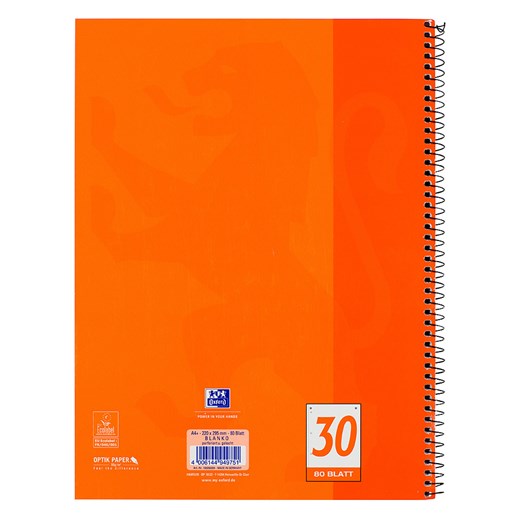 Oxford Kołozeszyty (5 szt.) w kolorze pomarańczowym - A4 Oxford onesize okazja Limango Polska